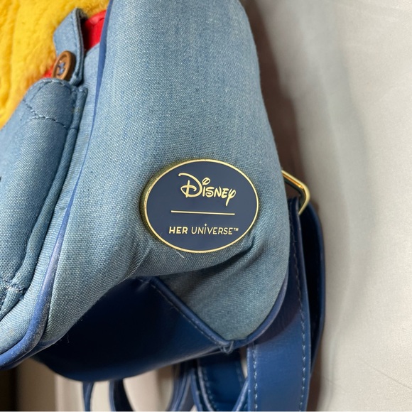 Disney Winnie the Pooh Fuzzy Overalls Mini backpack - Picture 3 of 10